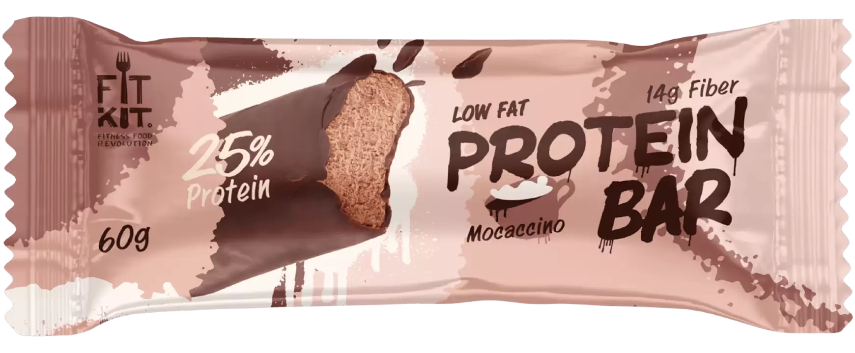 Купить Fit Kit Батончик Protein Bar Моккачино, 60 г выгодно на Beautery ...