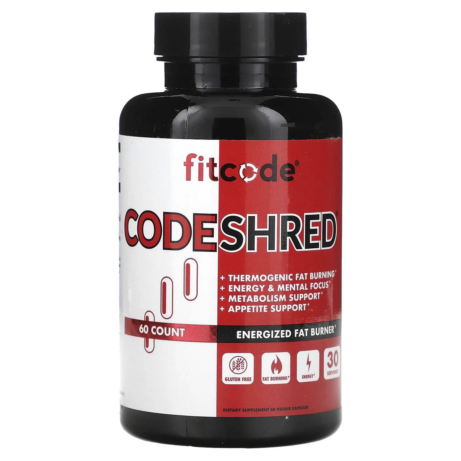 Купить FITCODE Жиросжигатель CodeShred, 60 капсул выгодно на Beautery ...