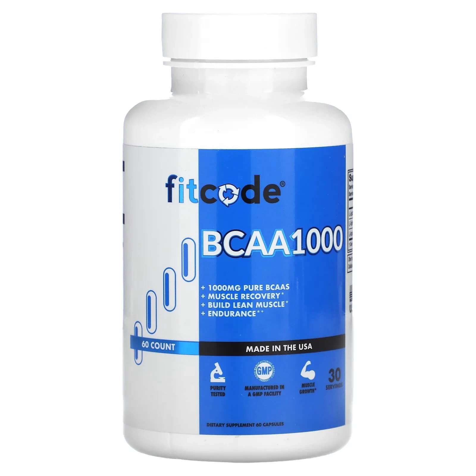 Купить FITCODE Аминокислоты BCAA (500 мг), 60 капсул выгодно на ...